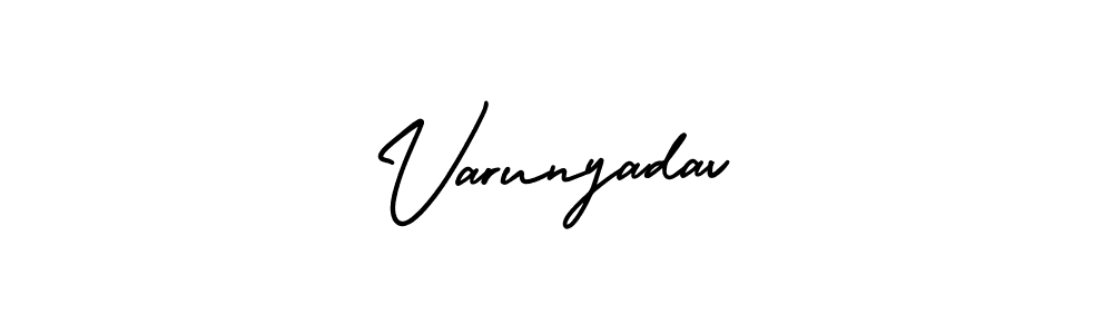 Varunyadav stylish signature style. Best Handwritten Sign (AmerikaSignatureDemo-Regular) for my name. Handwritten Signature Collection Ideas for my name Varunyadav. Varunyadav signature style 3 images and pictures png