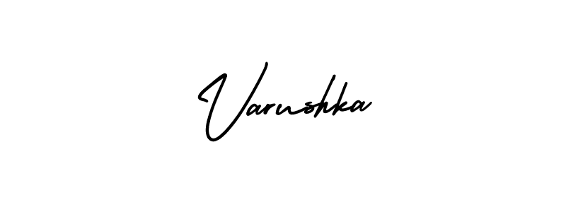 Make a beautiful signature design for name Varushka. Use this online signature maker to create a handwritten signature for free. Varushka signature style 3 images and pictures png