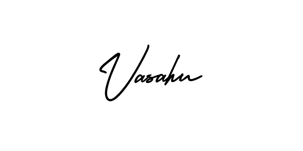 Similarly AmerikaSignatureDemo-Regular is the best handwritten signature design. Signature creator online .You can use it as an online autograph creator for name Vasahu. Vasahu signature style 3 images and pictures png