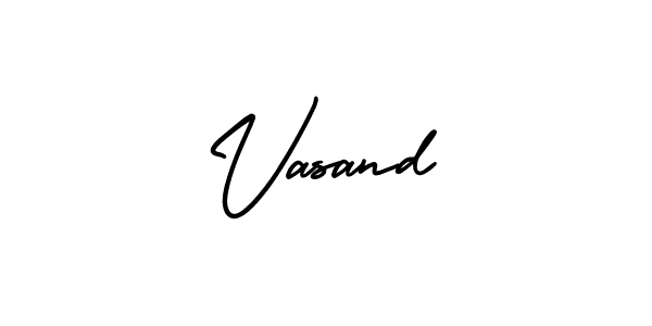 Also we have Vasand name is the best signature style. Create professional handwritten signature collection using AmerikaSignatureDemo-Regular autograph style. Vasand signature style 3 images and pictures png