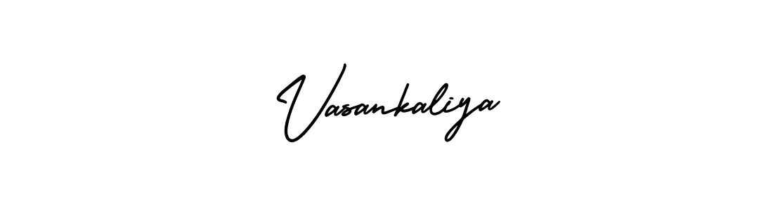Also we have Vasankaliya name is the best signature style. Create professional handwritten signature collection using AmerikaSignatureDemo-Regular autograph style. Vasankaliya signature style 3 images and pictures png