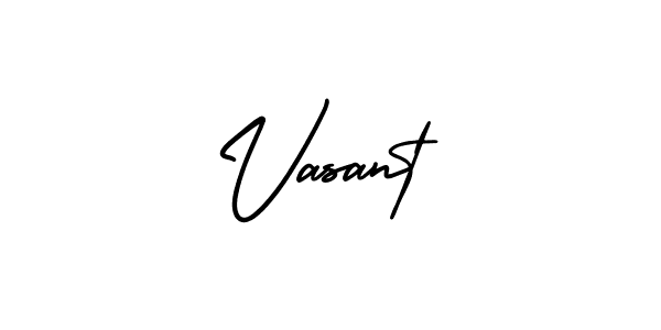 Design your own signature with our free online signature maker. With this signature software, you can create a handwritten (AmerikaSignatureDemo-Regular) signature for name Vasant. Vasant signature style 3 images and pictures png