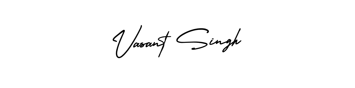 You should practise on your own different ways (AmerikaSignatureDemo-Regular) to write your name (Vasant Singh) in signature. don't let someone else do it for you. Vasant Singh signature style 3 images and pictures png