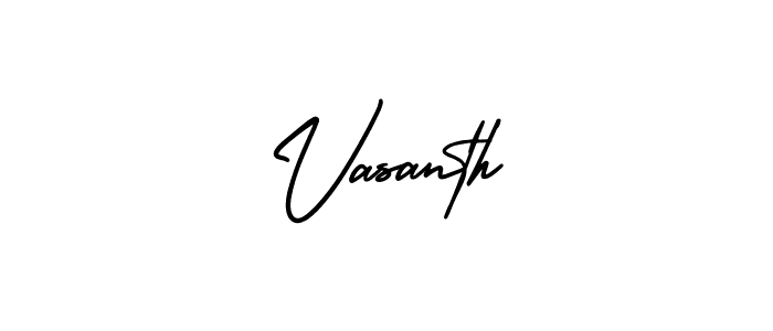 Make a beautiful signature design for name Vasanth. Use this online signature maker to create a handwritten signature for free. Vasanth signature style 3 images and pictures png