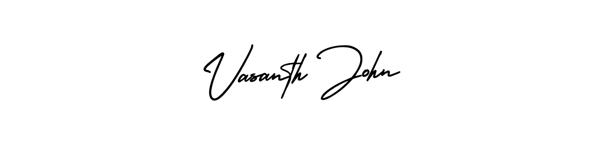 Similarly AmerikaSignatureDemo-Regular is the best handwritten signature design. Signature creator online .You can use it as an online autograph creator for name Vasanth John. Vasanth John signature style 3 images and pictures png