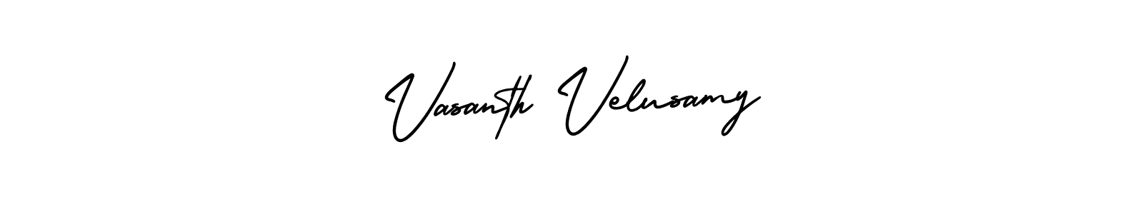 Make a short Vasanth Velusamy signature style. Manage your documents anywhere anytime using AmerikaSignatureDemo-Regular. Create and add eSignatures, submit forms, share and send files easily. Vasanth Velusamy signature style 3 images and pictures png