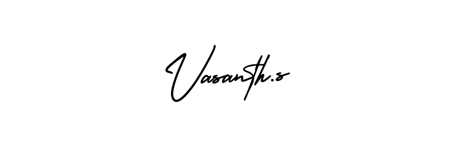 Make a beautiful signature design for name Vasanth.s. Use this online signature maker to create a handwritten signature for free. Vasanth.s signature style 3 images and pictures png