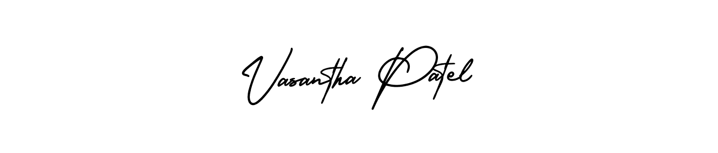 Design your own signature with our free online signature maker. With this signature software, you can create a handwritten (AmerikaSignatureDemo-Regular) signature for name Vasantha Patel. Vasantha Patel signature style 3 images and pictures png