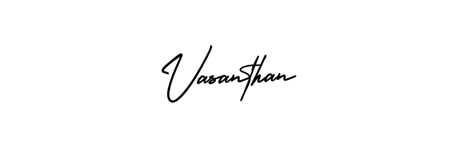 You should practise on your own different ways (AmerikaSignatureDemo-Regular) to write your name (Vasanthan) in signature. don't let someone else do it for you. Vasanthan signature style 3 images and pictures png