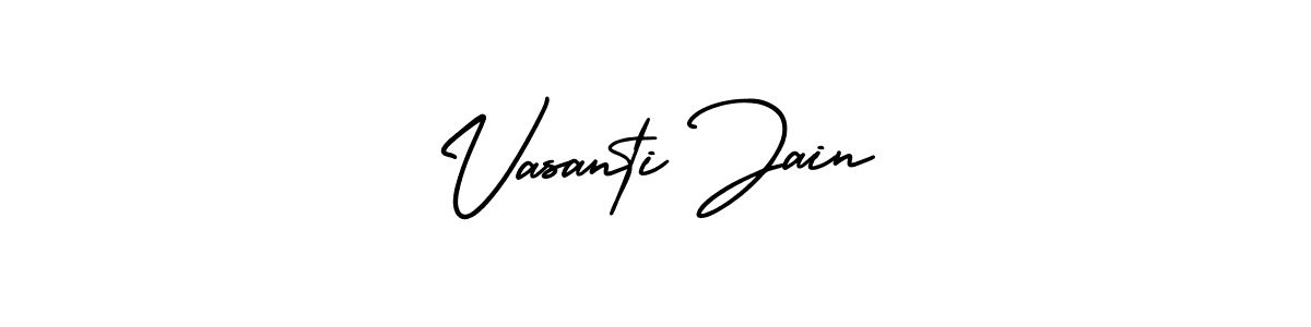 Similarly AmerikaSignatureDemo-Regular is the best handwritten signature design. Signature creator online .You can use it as an online autograph creator for name Vasanti Jain. Vasanti Jain signature style 3 images and pictures png