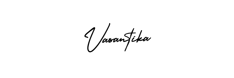 Also You can easily find your signature by using the search form. We will create Vasantika name handwritten signature images for you free of cost using AmerikaSignatureDemo-Regular sign style. Vasantika signature style 3 images and pictures png