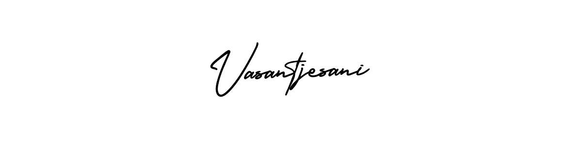 This is the best signature style for the Vasantjesani name. Also you like these signature font (AmerikaSignatureDemo-Regular). Mix name signature. Vasantjesani signature style 3 images and pictures png