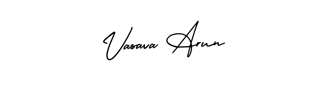 Best and Professional Signature Style for Vasava Arun. AmerikaSignatureDemo-Regular Best Signature Style Collection. Vasava Arun signature style 3 images and pictures png