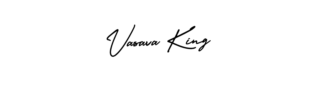 AmerikaSignatureDemo-Regular is a professional signature style that is perfect for those who want to add a touch of class to their signature. It is also a great choice for those who want to make their signature more unique. Get Vasava King name to fancy signature for free. Vasava King signature style 3 images and pictures png