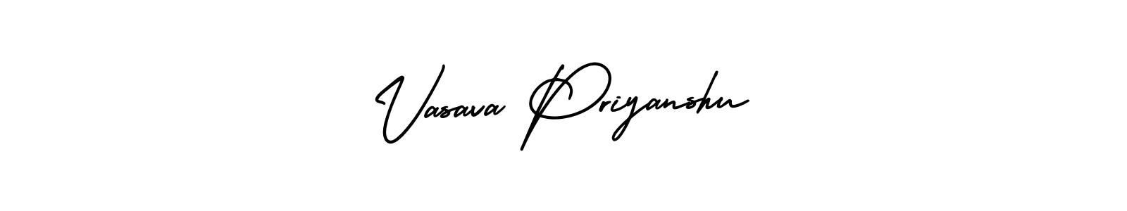 How to make Vasava Priyanshu signature? AmerikaSignatureDemo-Regular is a professional autograph style. Create handwritten signature for Vasava Priyanshu name. Vasava Priyanshu signature style 3 images and pictures png