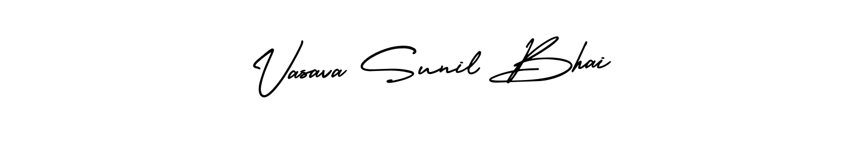 Use a signature maker to create a handwritten signature online. With this signature software, you can design (AmerikaSignatureDemo-Regular) your own signature for name Vasava Sunil Bhai. Vasava Sunil Bhai signature style 3 images and pictures png