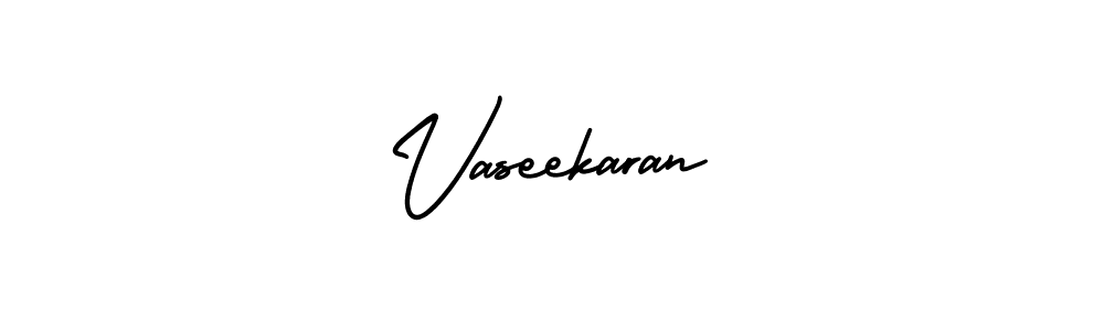 How to Draw Vaseekaran signature style? AmerikaSignatureDemo-Regular is a latest design signature styles for name Vaseekaran. Vaseekaran signature style 3 images and pictures png