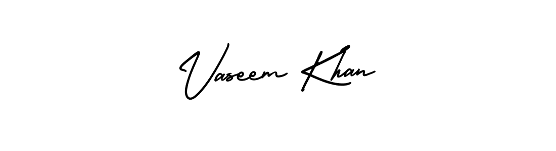 Make a short Vaseem Khan signature style. Manage your documents anywhere anytime using AmerikaSignatureDemo-Regular. Create and add eSignatures, submit forms, share and send files easily. Vaseem Khan signature style 3 images and pictures png