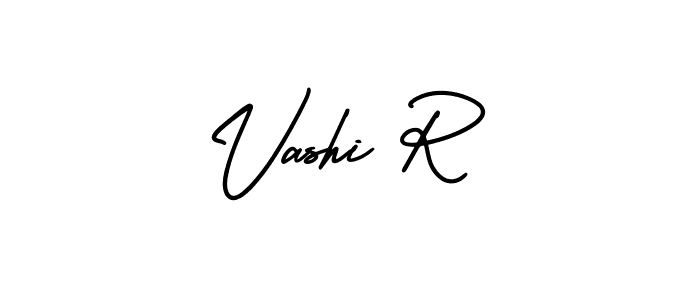 Create a beautiful signature design for name Vashi R. With this signature (AmerikaSignatureDemo-Regular) fonts, you can make a handwritten signature for free. Vashi R signature style 3 images and pictures png