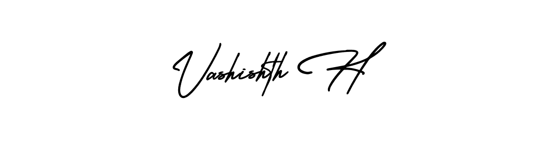 Also You can easily find your signature by using the search form. We will create Vashishth H name handwritten signature images for you free of cost using AmerikaSignatureDemo-Regular sign style. Vashishth H signature style 3 images and pictures png