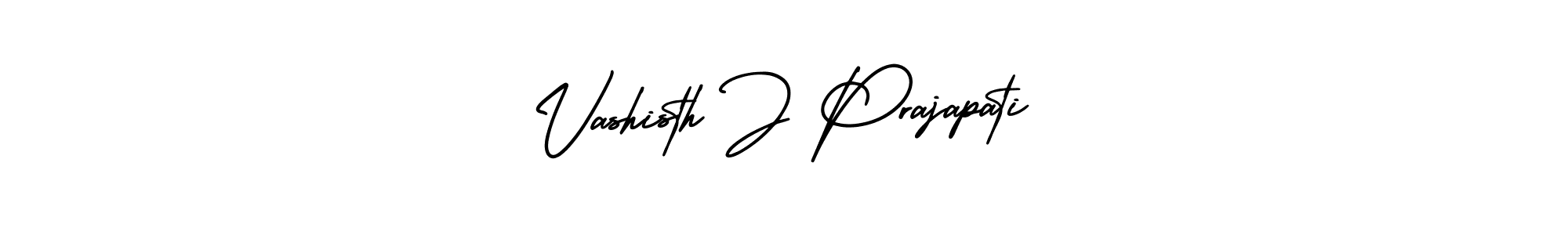 How to make Vashisth J Prajapati signature? AmerikaSignatureDemo-Regular is a professional autograph style. Create handwritten signature for Vashisth J Prajapati name. Vashisth J Prajapati signature style 3 images and pictures png