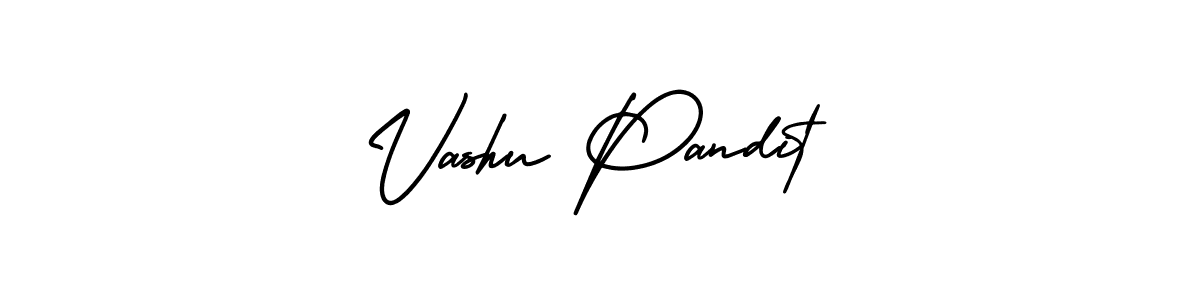 Use a signature maker to create a handwritten signature online. With this signature software, you can design (AmerikaSignatureDemo-Regular) your own signature for name Vashu Pandit. Vashu Pandit signature style 3 images and pictures png