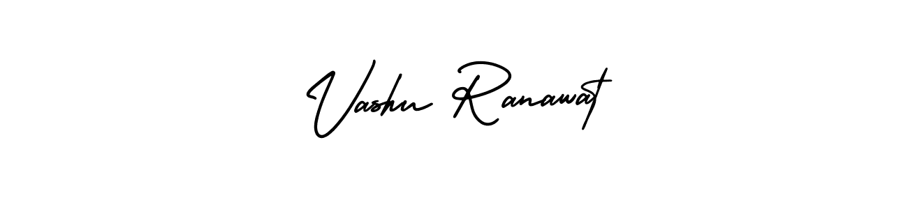 Use a signature maker to create a handwritten signature online. With this signature software, you can design (AmerikaSignatureDemo-Regular) your own signature for name Vashu Ranawat. Vashu Ranawat signature style 3 images and pictures png