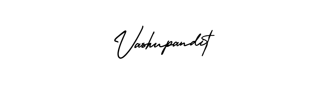 How to make Vashupandit name signature. Use AmerikaSignatureDemo-Regular style for creating short signs online. This is the latest handwritten sign. Vashupandit signature style 3 images and pictures png