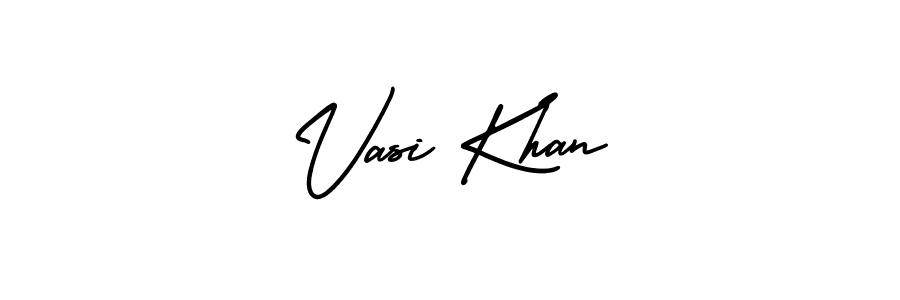 Use a signature maker to create a handwritten signature online. With this signature software, you can design (AmerikaSignatureDemo-Regular) your own signature for name Vasi Khan. Vasi Khan signature style 3 images and pictures png