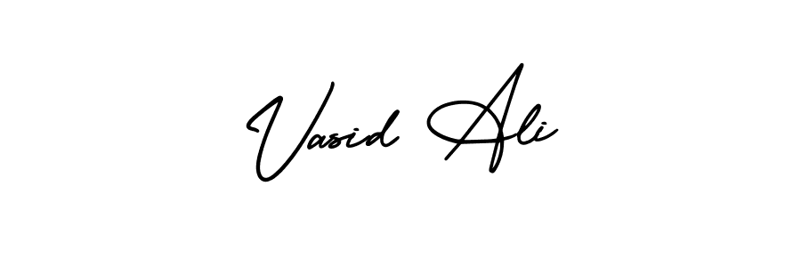 Vasid Ali stylish signature style. Best Handwritten Sign (AmerikaSignatureDemo-Regular) for my name. Handwritten Signature Collection Ideas for my name Vasid Ali. Vasid Ali signature style 3 images and pictures png