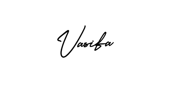 Vasifa stylish signature style. Best Handwritten Sign (AmerikaSignatureDemo-Regular) for my name. Handwritten Signature Collection Ideas for my name Vasifa. Vasifa signature style 3 images and pictures png