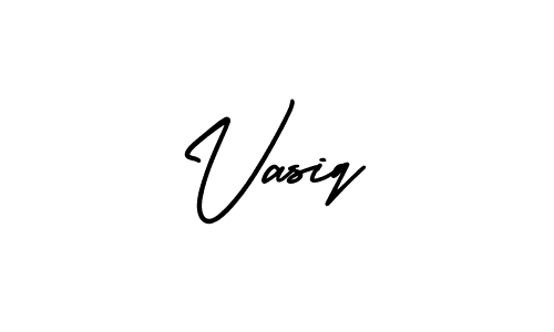 Also You can easily find your signature by using the search form. We will create Vasiq name handwritten signature images for you free of cost using AmerikaSignatureDemo-Regular sign style. Vasiq signature style 3 images and pictures png