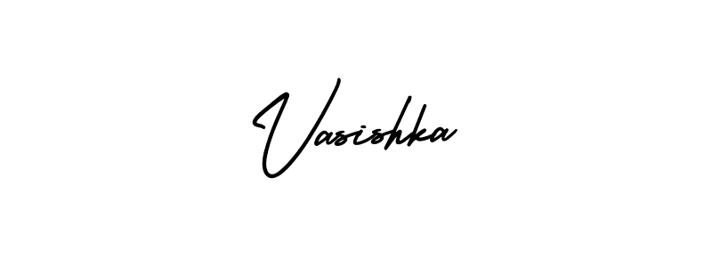 Make a beautiful signature design for name Vasishka. With this signature (AmerikaSignatureDemo-Regular) style, you can create a handwritten signature for free. Vasishka signature style 3 images and pictures png