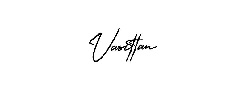 You should practise on your own different ways (AmerikaSignatureDemo-Regular) to write your name (Vasittan) in signature. don't let someone else do it for you. Vasittan signature style 3 images and pictures png