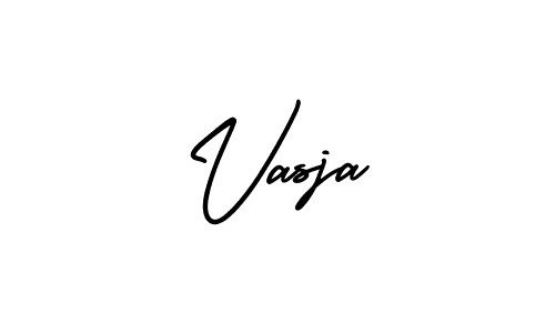 How to make Vasja signature? AmerikaSignatureDemo-Regular is a professional autograph style. Create handwritten signature for Vasja name. Vasja signature style 3 images and pictures png