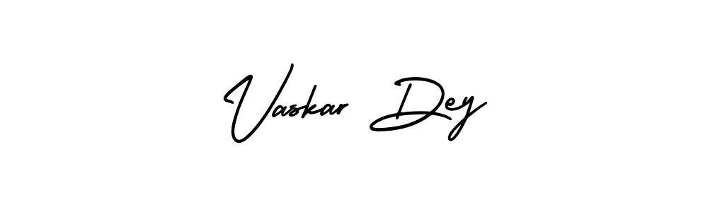 How to make Vaskar Dey name signature. Use AmerikaSignatureDemo-Regular style for creating short signs online. This is the latest handwritten sign. Vaskar Dey signature style 3 images and pictures png