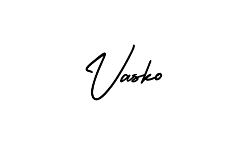 How to Draw Vasko signature style? AmerikaSignatureDemo-Regular is a latest design signature styles for name Vasko. Vasko signature style 3 images and pictures png