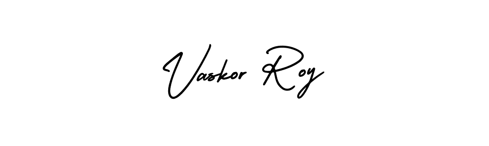 Similarly AmerikaSignatureDemo-Regular is the best handwritten signature design. Signature creator online .You can use it as an online autograph creator for name Vaskor Roy. Vaskor Roy signature style 3 images and pictures png