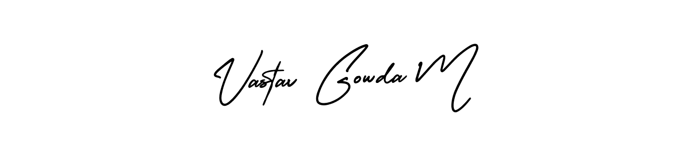 Here are the top 10 professional signature styles for the name Vastav Gowda M. These are the best autograph styles you can use for your name. Vastav Gowda M signature style 3 images and pictures png