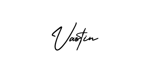 You should practise on your own different ways (AmerikaSignatureDemo-Regular) to write your name (Vastin) in signature. don't let someone else do it for you. Vastin signature style 3 images and pictures png