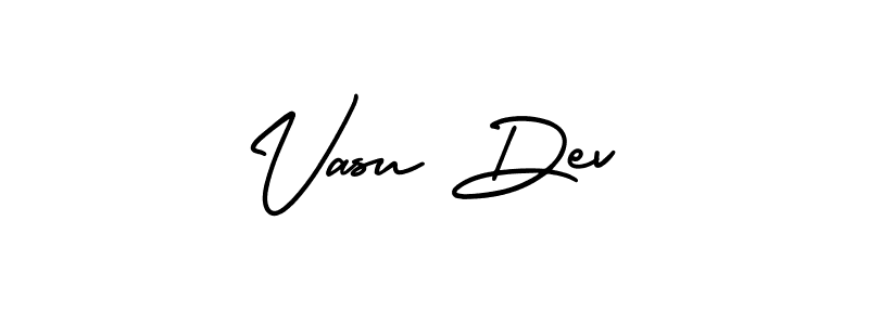 Create a beautiful signature design for name Vasu Dev. With this signature (AmerikaSignatureDemo-Regular) fonts, you can make a handwritten signature for free. Vasu Dev signature style 3 images and pictures png