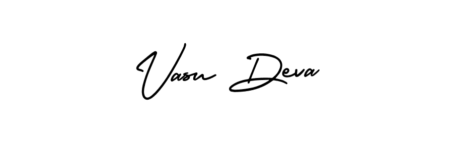 Use a signature maker to create a handwritten signature online. With this signature software, you can design (AmerikaSignatureDemo-Regular) your own signature for name Vasu Deva. Vasu Deva signature style 3 images and pictures png