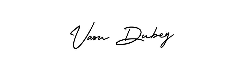 How to make Vasu Dubey signature? AmerikaSignatureDemo-Regular is a professional autograph style. Create handwritten signature for Vasu Dubey name. Vasu Dubey signature style 3 images and pictures png