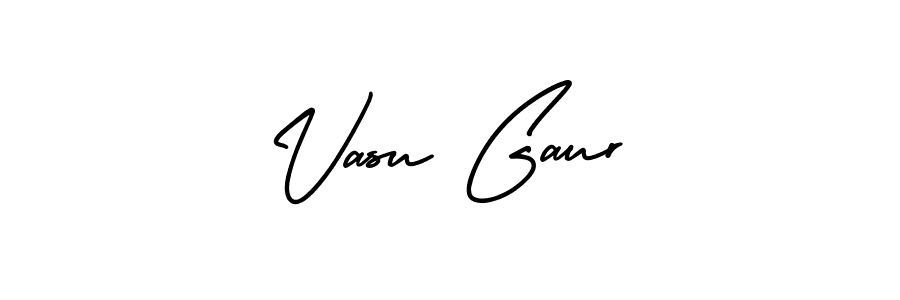 It looks lik you need a new signature style for name Vasu Gaur. Design unique handwritten (AmerikaSignatureDemo-Regular) signature with our free signature maker in just a few clicks. Vasu Gaur signature style 3 images and pictures png