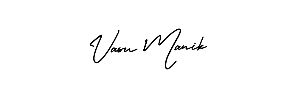 Also You can easily find your signature by using the search form. We will create Vasu Manik name handwritten signature images for you free of cost using AmerikaSignatureDemo-Regular sign style. Vasu Manik signature style 3 images and pictures png