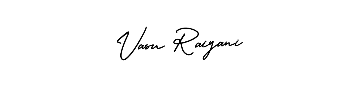 Create a beautiful signature design for name Vasu Raiyani. With this signature (AmerikaSignatureDemo-Regular) fonts, you can make a handwritten signature for free. Vasu Raiyani signature style 3 images and pictures png