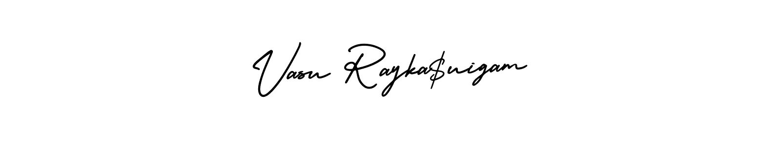 Make a beautiful signature design for name Vasu Rayka$uigam. Use this online signature maker to create a handwritten signature for free. Vasu Rayka$uigam signature style 3 images and pictures png