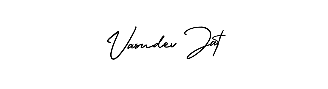 Vasudev Jat stylish signature style. Best Handwritten Sign (AmerikaSignatureDemo-Regular) for my name. Handwritten Signature Collection Ideas for my name Vasudev Jat. Vasudev Jat signature style 3 images and pictures png