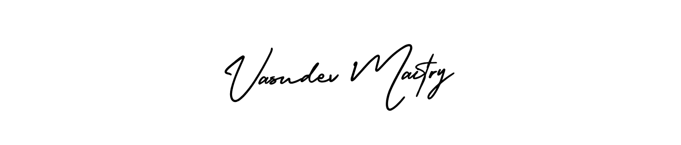 Design your own signature with our free online signature maker. With this signature software, you can create a handwritten (AmerikaSignatureDemo-Regular) signature for name Vasudev Maitry. Vasudev Maitry signature style 3 images and pictures png