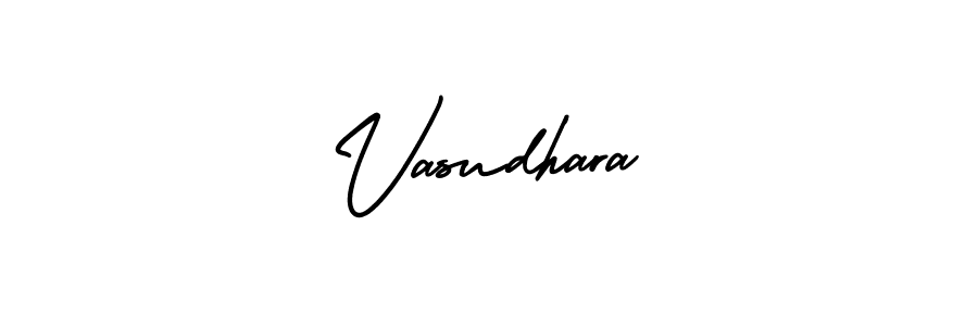 The best way (AmerikaSignatureDemo-Regular) to make a short signature is to pick only two or three words in your name. The name Vasudhara include a total of six letters. For converting this name. Vasudhara signature style 3 images and pictures png
